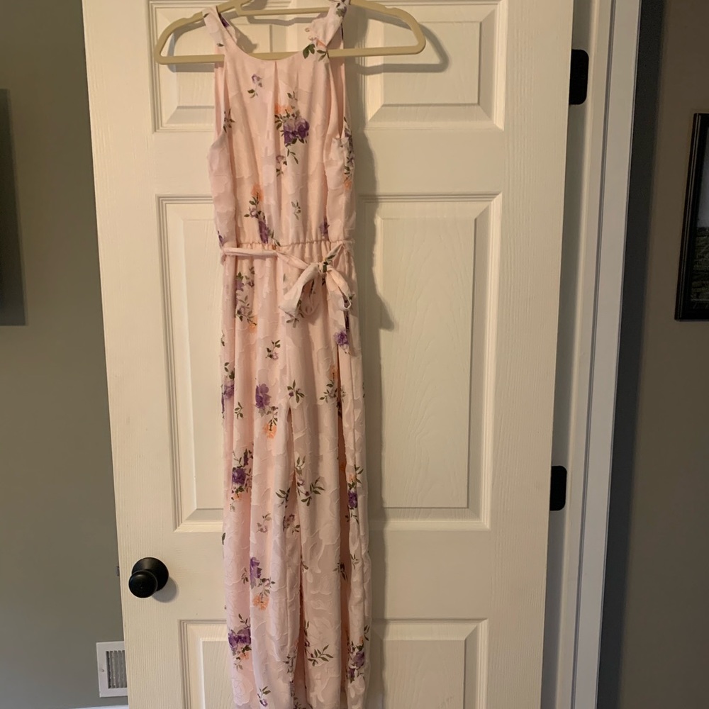 Girls floral jumpsuit